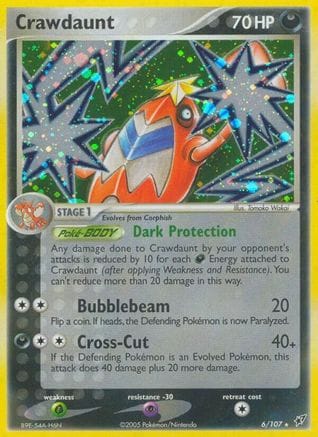 'Pokemon - 'Crawdaunt 006  Deoxys - Holo Rare