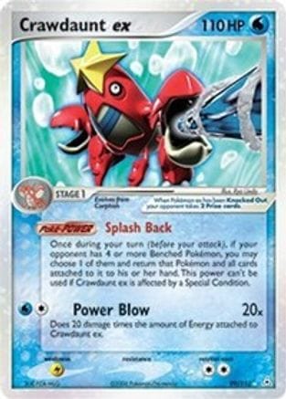'Pokemon - 'Crawdaunt ex 099  - Holofoil Holon Phantoms - Ultra Rare