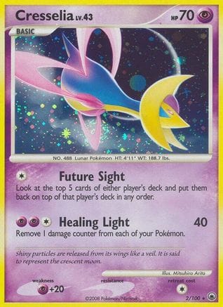 'Pokemon - 'Cresselia 002  - Reverse Holofoil Majestic Dawn - Holo Rare