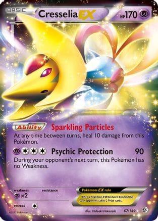 'Pokemon - 'Cresselia EX 067  - Holofoil Boundaries Crossed - Ultra Rare