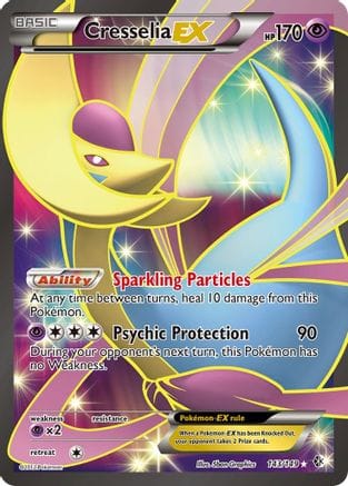 'Pokemon - 'Cresselia EX (143 Full Art) 143  - Holofoil Boundaries Crossed - Ultra Rare