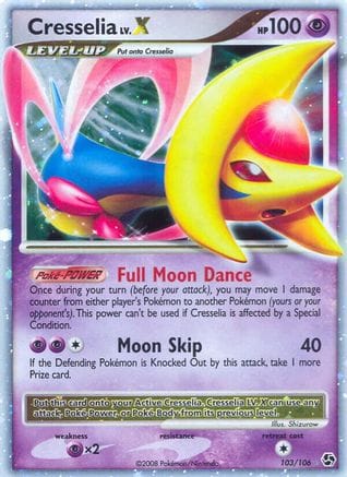 'Pokemon - 'Cresselia LV.X 103/106  - Holofoil Great Encounters - Ultra Rare