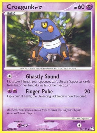 'Pokemon - 'Croagunk 078/123  Mysterious Treasures - Common