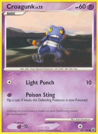 'Pokemon - 'Croagunk 060  Majestic Dawn - Common