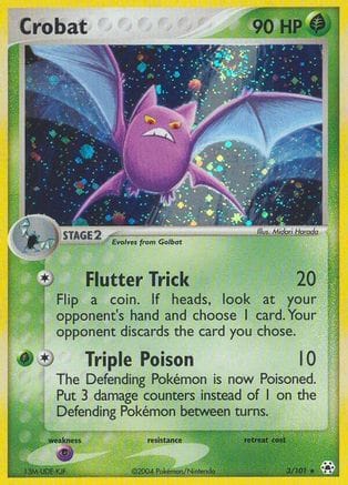 'Pokemon - 'Crobat 003  - Holofoil Hidden Legends - Holo Rare