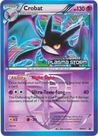 'Pokemon - 'Crobat BW51  - Holofoil Black and White Promos - Promo