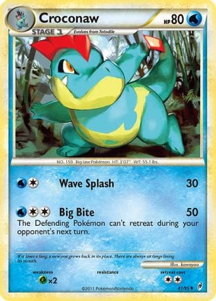 'Pokemon - 'Croconaw 041  - Reverse Holofoil Call of Legends - Uncommon