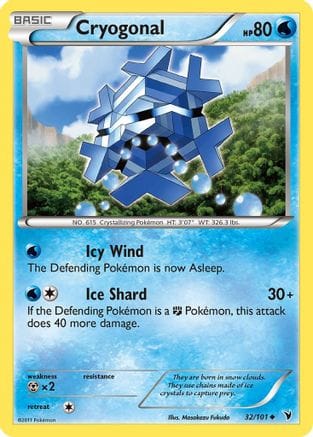 'Pokemon - 'Cryogonal (32) 032  Noble Victories - Uncommon
