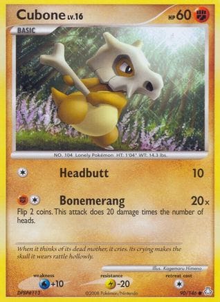 'Pokemon - 'Cubone 090/146  Legends Awakened - Common