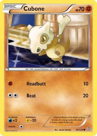 'Pokemon - 'Cubone 060/124  Dragons Exalted - Common