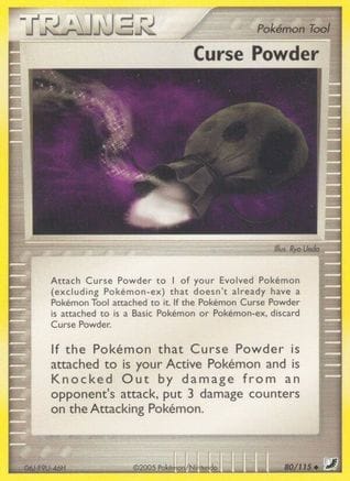 'Pokemon - 'Curse Powder 080  - Reverse Holofoil Unseen Forces - Uncommon
