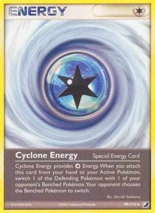 'Pokemon - 'Cyclone Energy 099  - Reverse Holofoil Unseen Forces - Uncommon