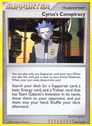 'Pokemon - 'Cyrus's Conspiracy 105/127  - Reverse Holofoil Platinum - Uncommon