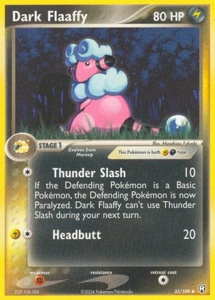 'Pokemon - 'Dark Flaaffy 033/109  Team Rocket Returns - Uncommon