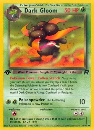 'Pokemon - 'Dark Gloom 036/82  - Unlimited Team Rocket - Uncommon