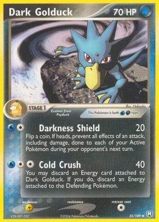 'Pokemon - 'Dark Golduck 035  Team Rocket Returns - Uncommon