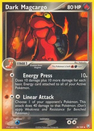 'Pokemon - 'Dark Magcargo 038  Team Rocket Returns - Uncommon