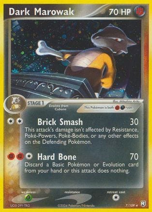 'Pokemon - 'Dark Marowak 007  Team Rocket Returns - Holo Rare