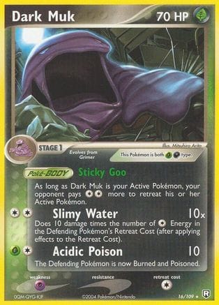 'Pokemon - 'Dark Muk 016  Team Rocket Returns - Rare