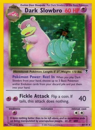 'Pokemon - 'Dark Slowbro 008  - Holofoil Legendary Collection - Holo Rare