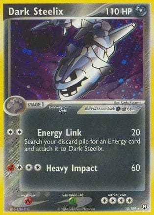 'Pokemon - 'Dark Steelix 010  - Reverse Holofoil Team Rocket Returns - Holo Rare