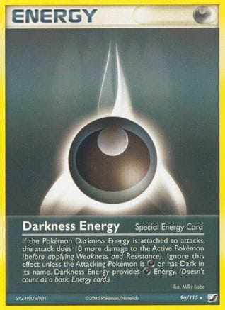 'Pokemon - 'Darkness Energy (Special) 096  - Reverse Holofoil Unseen Forces - Rare
