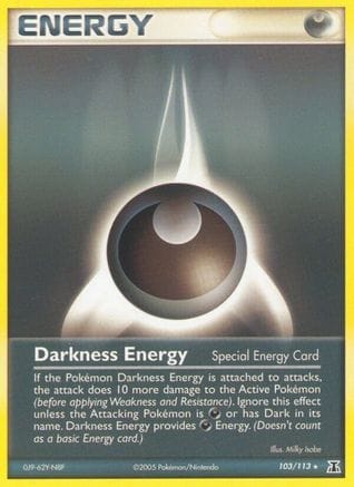 'Pokemon - 'Darkness Energy (Special) 103  Delta Species - Rare