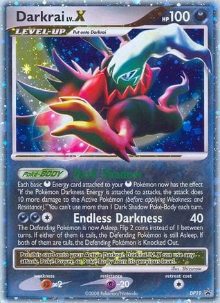 'Pokemon - 'Darkrai LV.X DP19  - Holofoil Diamond and Pearl Promos - Promo