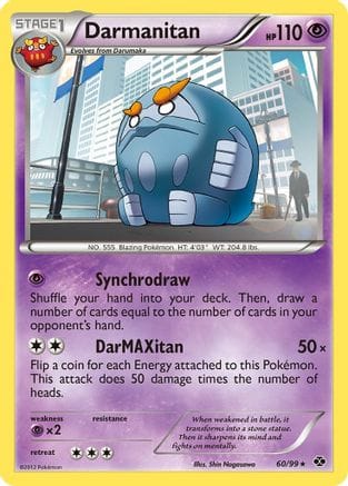 'Pokemon - 'Darmanitan 060  - Reverse Holofoil Next Destinies - Rare