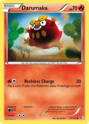 'Pokemon - 'Darumaka 027  Boundaries Crossed - Common