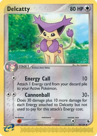 'Pokemon - 'Delcatty 029/109  Ruby and Sapphire - Uncommon