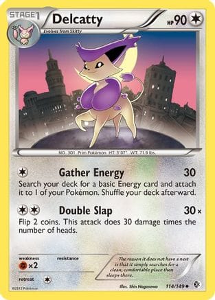 'Pokemon - 'Delcatty 114  Boundaries Crossed - Uncommon