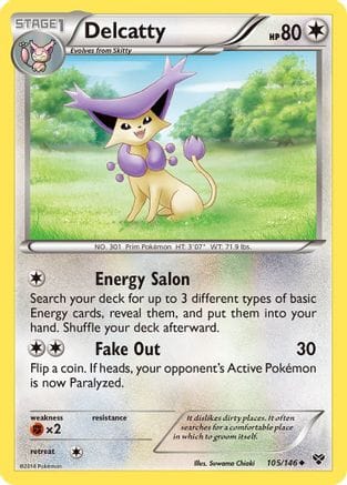 'Pokemon - 'Delcatty 105  XY Base Set - Uncommon