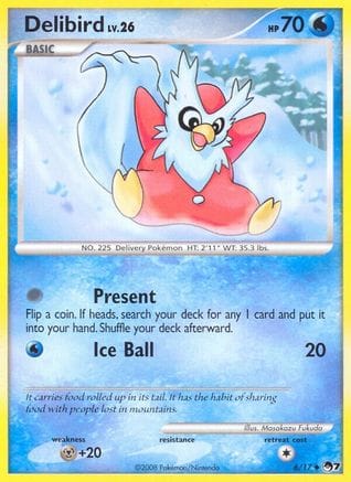 'Pokemon - 'Delibird 006  POP Series 7 - Uncommon