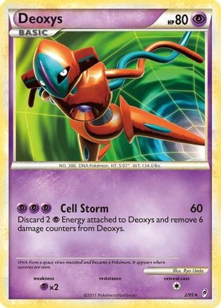 'Pokemon - 'Deoxys 002  - Reverse Holofoil Call of Legends - Holo Rare