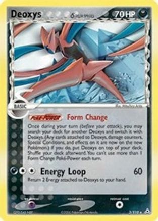 'Pokemon - 'Deoxys (Delta Species - Attack Forme) 003  - Reverse Holofoil Holon Phantoms - Holo Rare