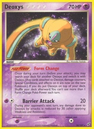 'Pokemon - 'Deoxys (Defense Forme) 018  Deoxys - Rare