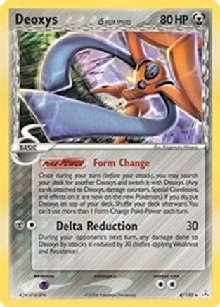 'Pokemon - 'Deoxys (Delta Species - Defense Forme) 004  - Holofoil Holon Phantoms - Holo Rare