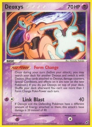 'Pokemon - 'Deoxys (Normal Forme) 016  Deoxys - Rare