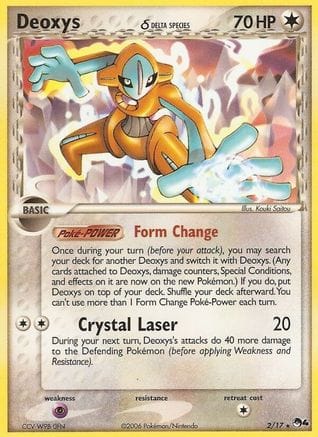 'Pokemon - 'Deoxys (Delta Species) 002/017  - Holofoil POP Series 4 - Rare