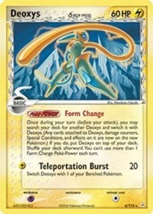 'Pokemon - 'Deoxys (Delta Species - Speed Forme) 006/110  - Holofoil Holon Phantoms - Holo Rare