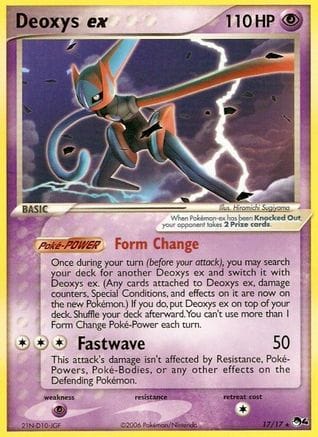 'Pokemon - 'Deoxys ex 017  POP Series 4 - Ultra Rare