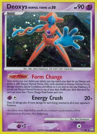 'Pokemon - 'Deoxys Normal Forme 001  - Holofoil Legends Awakened - Holo Rare