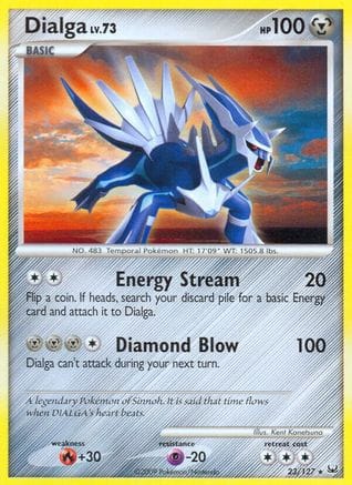 'Pokemon - 'Dialga (23) 023  Platinum - Rare