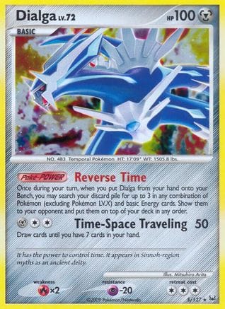 'Pokemon - 'Dialga (5) 005  - Holofoil Platinum - Holo Rare