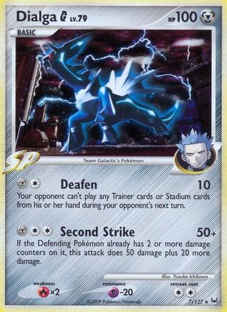 'Pokemon - 'Dialga G 007  - Reverse Holofoil Platinum - Holo Rare