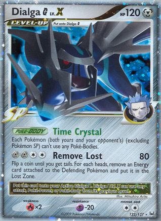 'Pokemon - 'Dialga G LV.X 122/127  - Holofoil Platinum - Ultra Rare