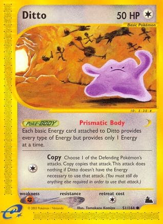 'Pokemon - 'Ditto 051  Skyridge - Common