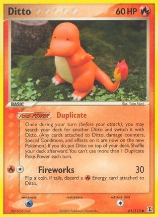 'Pokemon - 'Ditto 061/113  Delta Species - Common