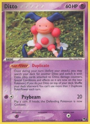'Pokemon - 'Ditto 012  POP Series 3 - Common
